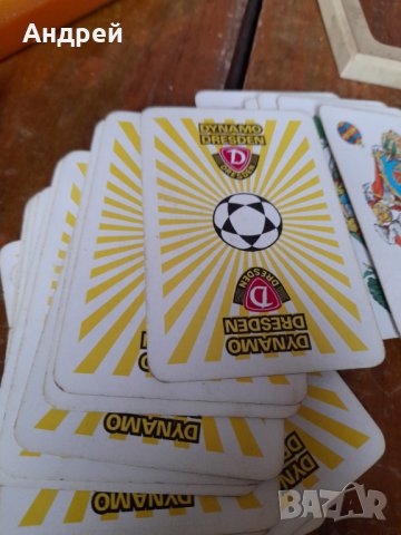 Стари карти за игра Dynamo Dresden, снимка 3 - Други ценни предмети - 39915281