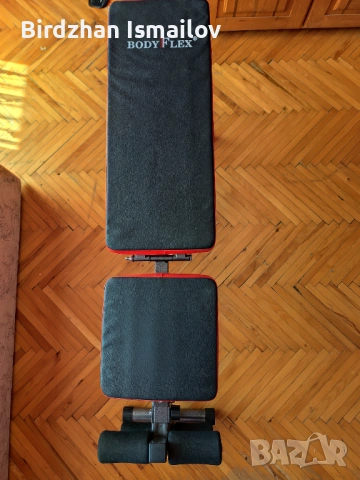 Регулируема фитнес лежанка BodyFlex – Като НОВА!, снимка 6 - Фитнес уреди - 54137464