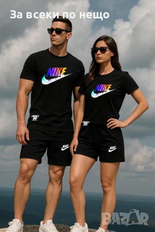 Nike Екипи За Двойки👚🩳Дамски Летен Екип Найк👕🩳Мъжки Къс Комплект Найк - 8 Модела Код LFS545, снимка 6 - Комплекти - 50752372
