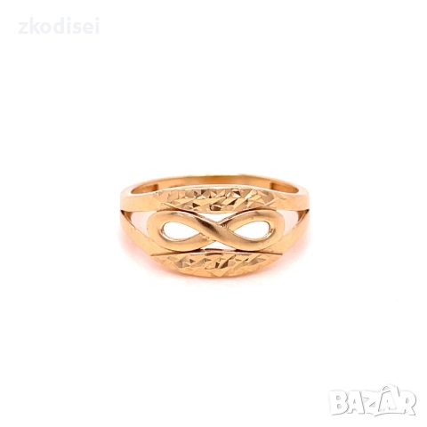 Златен дамски пръстен 2,19гр. размер:56 14кр. проба:585 модел:34864-1