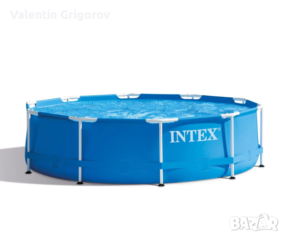 Сглобяем басейн Metal Frame с филтърна помпа 305 x 76 см INTEX CROCOLAND, снимка 3 - Басейни и аксесоари - 44765974