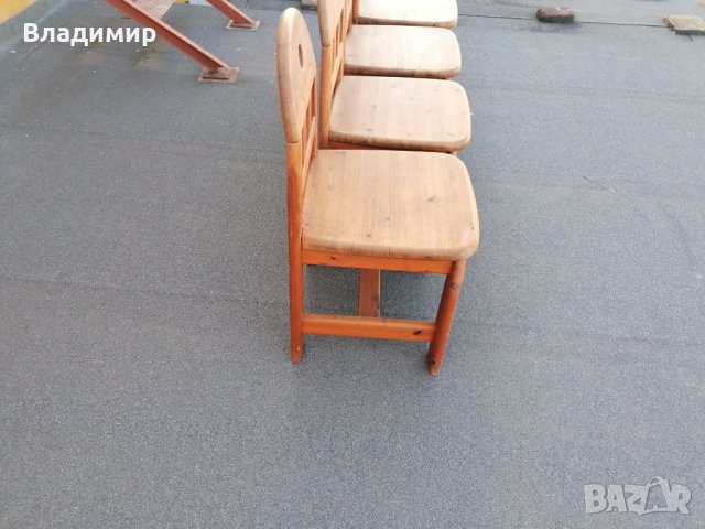 Дървена маса със столове, снимка 6 - Маси - 39770632