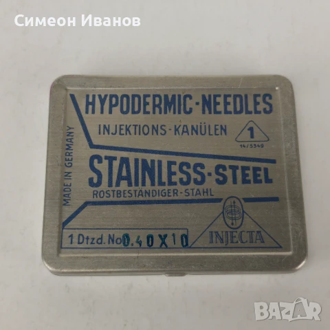 Стари игли за спринцовка Injekta Германия 12 броя #5963