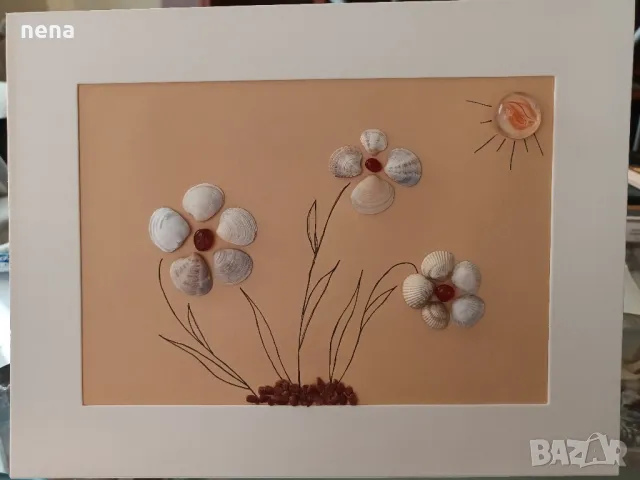 Ръчна изработка - пано от миди, снимка 1