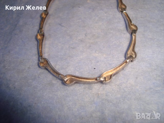 КРАСИВА ЕЛЕГАНТНА СТИЛНА СРЕБЪРНА ВИНТИДЖ ГРИВНА СРЕБРО 925 РЪЧНА МАЙСТОРСКА ИЗРАБОТКА 27325, снимка 7 - Гривни - 36852457