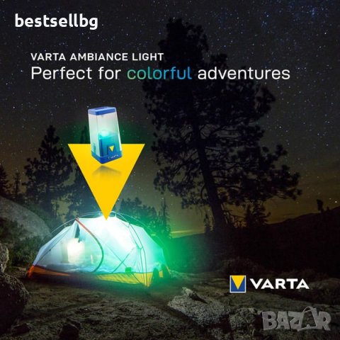 ЛЕД лампа за къмпинг LED фенер Varta за туризъм палатка лов риболов, снимка 5 - Къмпинг осветление - 42892571