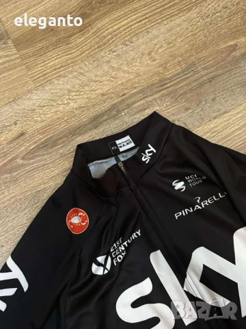 Мъжко ВЕЛО МТБ Джърси CASTELLI Team Sky UV50+  Long sleeve , L/XL размер , снимка 7 - Спортни дрехи, екипи - 50850121