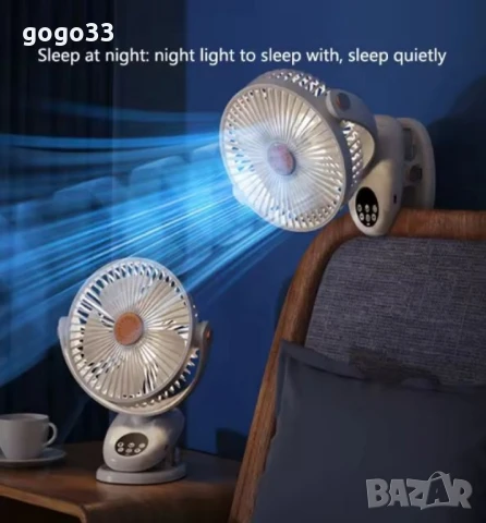 Настолен вентилатор с дистанционно управление , снимка 4 - Вентилатори - 50667885