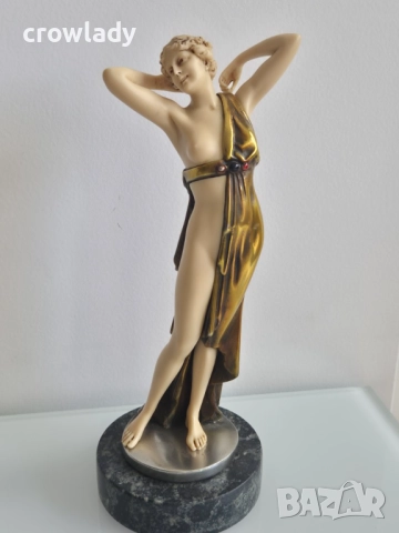 Танцьорка пластика в стил АРТ ДЕКО Виена Адел колекция , снимка 2 - Антикварни и старинни предмети - 51721429