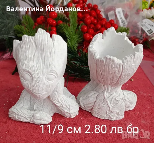 гипсови кашпи , снимка 9 - Декорация за дома - 47547816