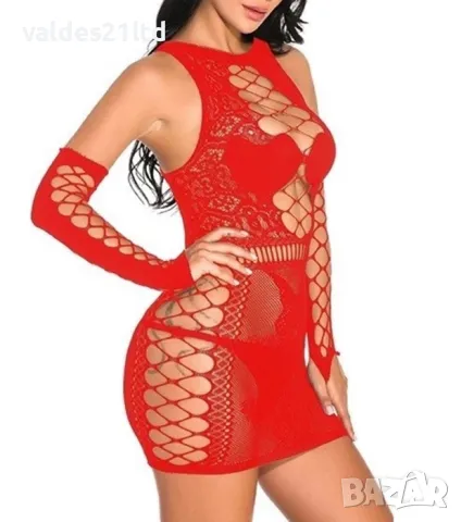 Еротична рокля с ръкавели, снимка 11 - Корсети, бюстиета, топове - 42427963