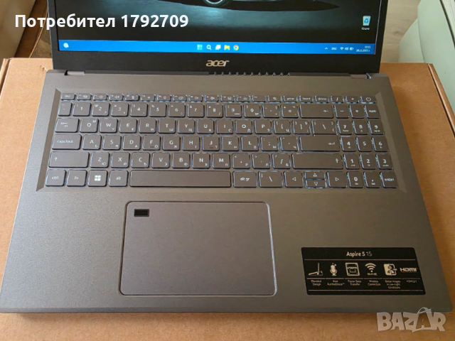Лаптоп ACER ASPIRE 5 A515-48M-R400Q в гаранция от Технополис , снимка 5 - Лаптопи за дома - 52595203