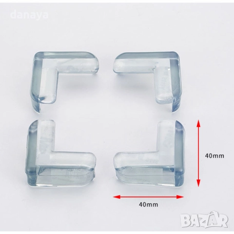 1492 Силиконови предпазители за ъгли 4 броя в комплект, снимка 5 - Други - 52572548