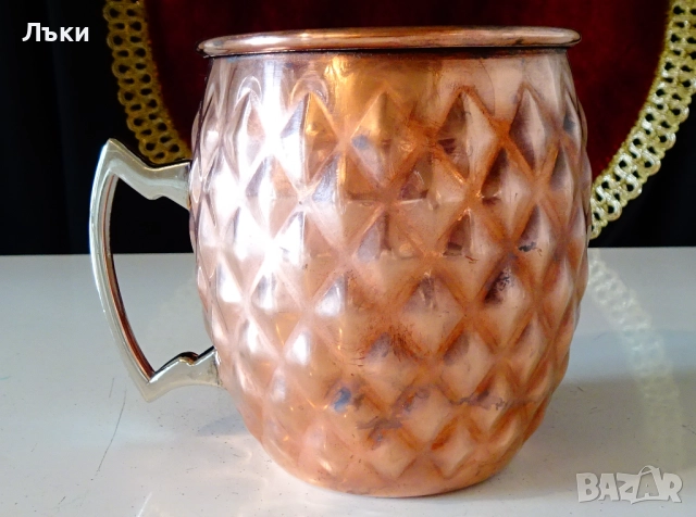 Чаша Московско муле,мед и неръждаема стомана. 