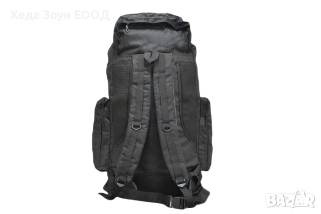 Туристическа раница от текстил 37 х 70 х 21см / Черна/Червена, снимка 4 - Чанти - 40820456