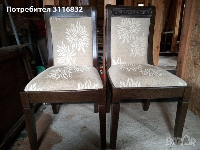 Дъбови трапезни столове , снимка 2 - Столове - 39266279