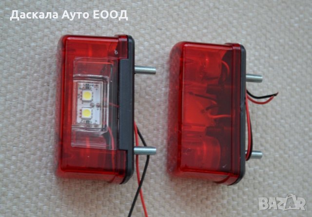 1 бр. ЛЕД LED габарити , осветление за номер , ЧЕРВЕНО , 12-24V L0035 , снимка 3 - Аксесоари и консумативи - 35528356