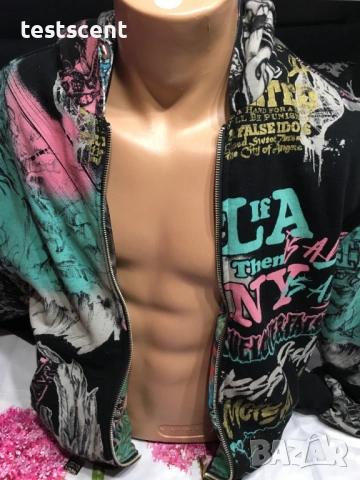 Мъжки суичър TLFI True Love False Idols S Small Black hoodie с цип худи, снимка 2 - Суичъри - 53954504