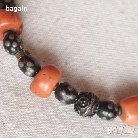 Огърлица. Сребро с корали., снимка 5 - Колиета, медальони, синджири - 52703635