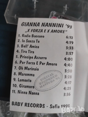 Gianna Nannini - аудио касета музика, снимка 2 - Аудио касети - 54169037