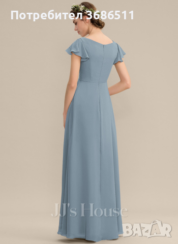 Синя официална рокля , снимка 2 - Рокли - 44515857