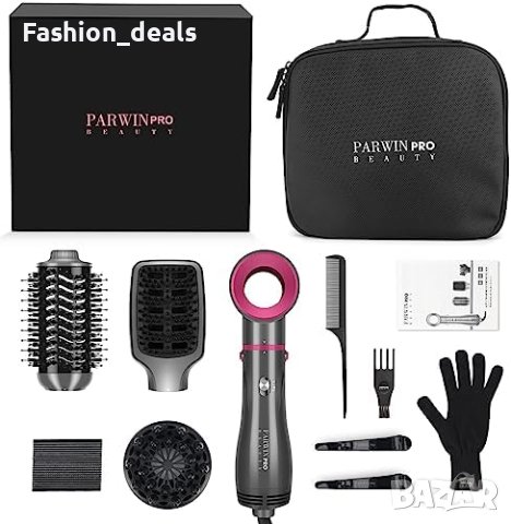 Нов комплект сешоар 4 в 1 стайлер с горещ въздух дифузер за коса жени прическа, снимка 2 - Сешоари - 42058549