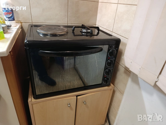 изключително запазена готварска печка Елдом/ Eldom с газов котлон LPG, снимка 2 - Печки, фурни - 53138130