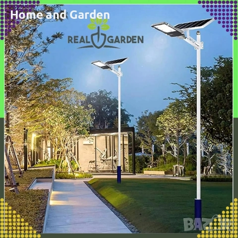 Мощна соларна улична лампа IP67 с дистанционно и стойка – 200W / 300W, снимка 3 - Соларни лампи - 53935012