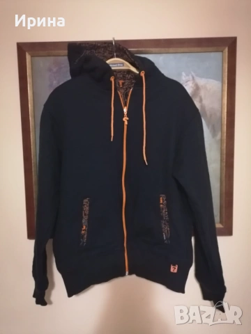 Мъжки суитшърт-яке с две лица, М размер, снимка 3 - Суичъри - 53351327