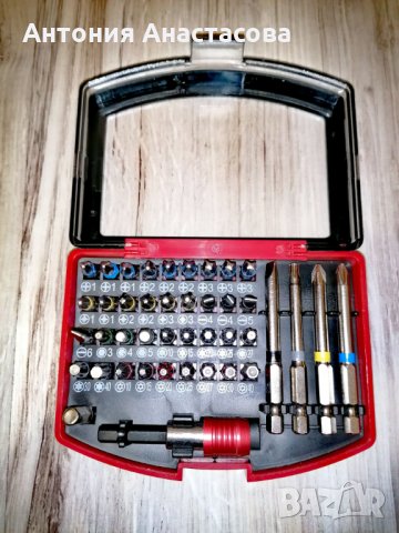 ! ПРОМО! Накрайници за винтоверт 42бр, 1/4 магн. Държач и бърз захват