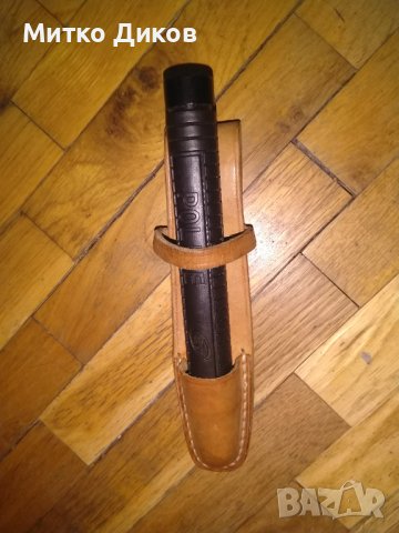 Калъф за палка за колан естествена кожа дебела 5мм, снимка 1