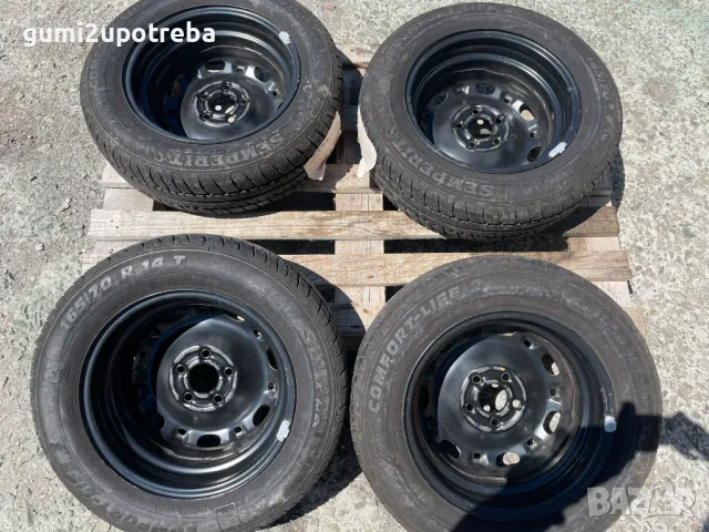 14 цола джанти 5х100 Skoda Fabia 5J et35 гуми 165/70/14 Симперит, снимка 7 - Гуми и джанти - 50087943