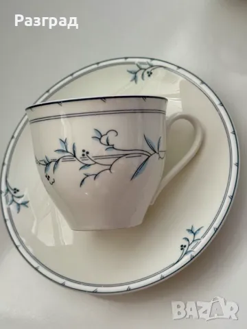 Два сета чашки с чинийки от английски костен порцелан, снимка 8 - Чаши - 49461091