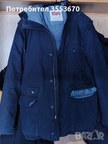 Тъмно-синьо яке LEVI'S, снимка 4 - Якета - 53168382