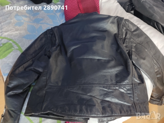 Две запазени мъжки рокерски яакета от естествена кожа размер L