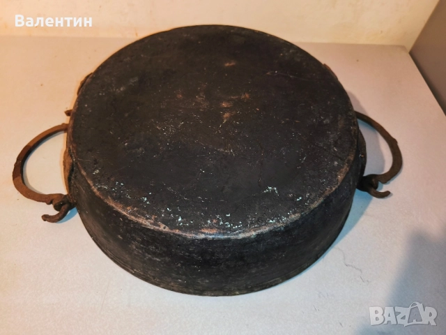 Бакърена тава с дръжки 15, снимка 14 - Антикварни и старинни предмети - 52524685