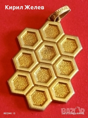 Дизайнерски сребърен медальон ZOLOTAS с позлата ювелирна изработка 48651, снимка 6 - Колиета, медальони, синджири - 53069453