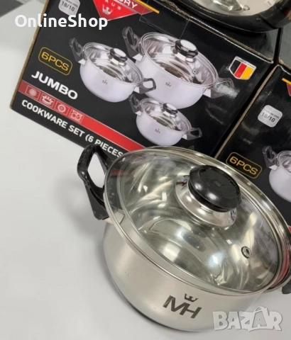 Комплект тенджери от 6 части , снимка 5 - Съдове за готвене - 52183766