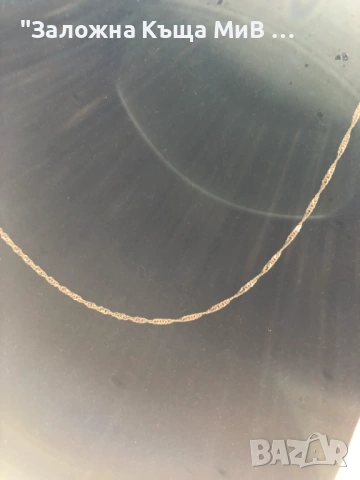 ЗЛАТЕН ДАМСКИ СИНДЖИР 3.26ГР 14К 54СМ, снимка 3 - Колиета, медальони, синджири - 53003948