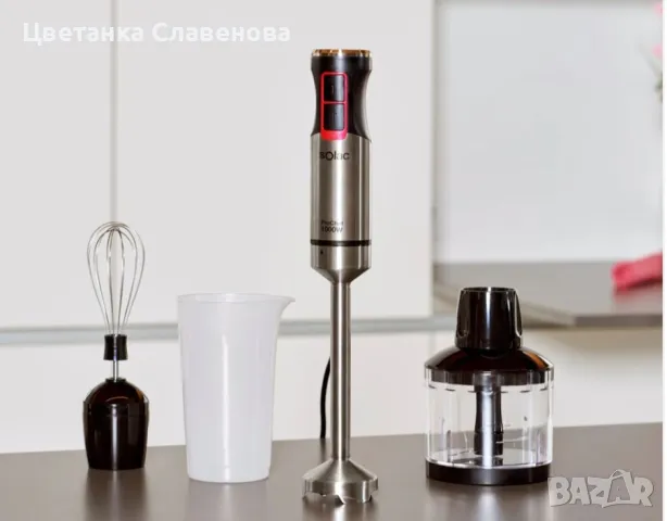 Ръчен пасатор,чопър и блендер Solac Pro Chef 1000, W, неръждаема стомана, снимка 2 - Чопъри и пасатори - 49120449