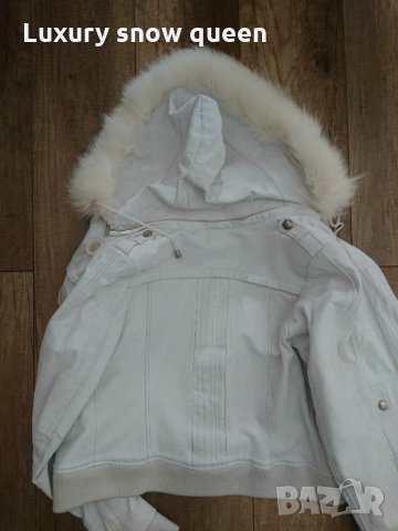 Бяло яке естествена кожа, снимка 3 - Якета - 31562021