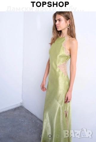 Дамска рокля с дантела и сатен, снимка 2 - Рокли - 54232755