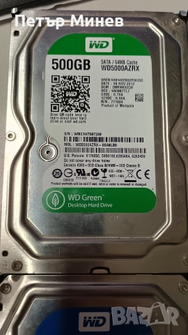 4 бр. Хард дискове HDD по 500GB, Hitachi, снимка 5 - Твърди дискове - 52120730
