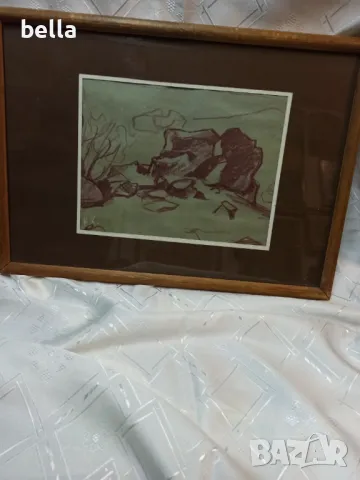 Авторска картина на худ.Красимир Кръстев-Белоградчик,подписана и рамкирана., снимка 2 - Картини - 49673741