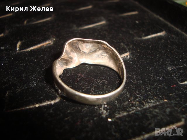 СТИЛЕН и ЕЛЕГАНТЕН СРЕБЪРЕН ПРЪСТЕН СТАРА РЪЧНА МАЙСТОРСКА ИЗРАБОТКА ВИСОКА ПРОБА СРЕБРО 19431, снимка 10 - Пръстени - 31557414