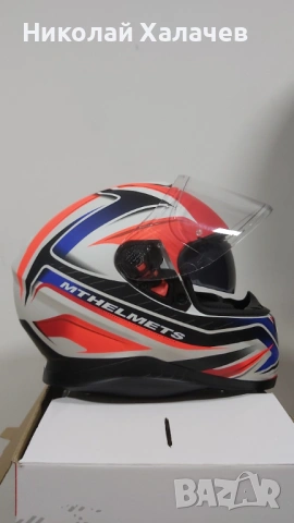 MT Helmets Thunder 3 SV SP-R – каска, размер XS, много запазена, снимка 5 - Аксесоари и консумативи - 54358666