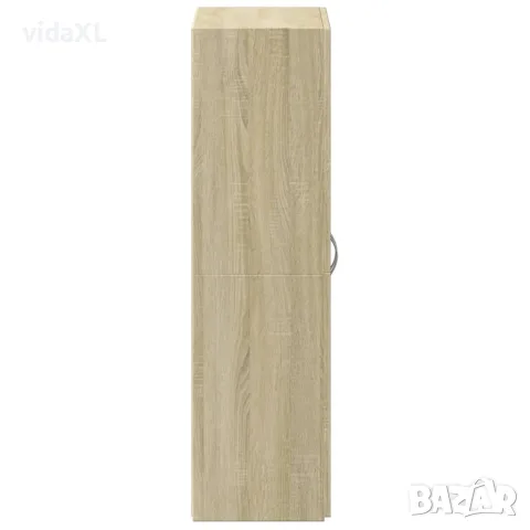 vidaXL Шкаф за документи, сонома дъб, 60x32x115 см, инженерно дърво, снимка 5 - Шкафове - 56148198