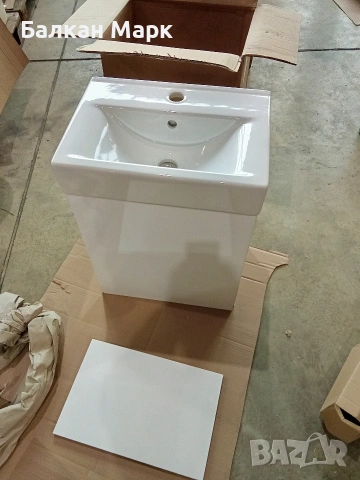 Шкаф с мивка за баня Waschplatz Tiny 45 см – Внос от Германия