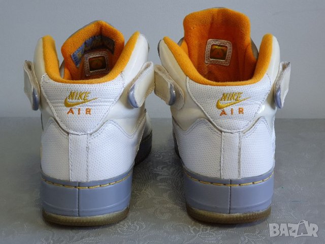 NIKE Air Force Jordan Fusion 5 White & Orange 44 номер , снимка 7 - Маратонки - 39065240