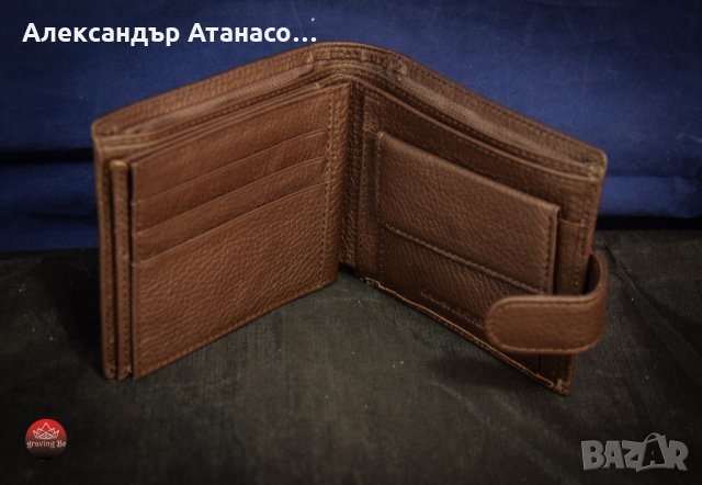 Персонализирано мъжко портмоне от италианска ЕСТЕСТВЕНА КОЖА , снимка 5 - Портфейли, портмонета - 30456935
